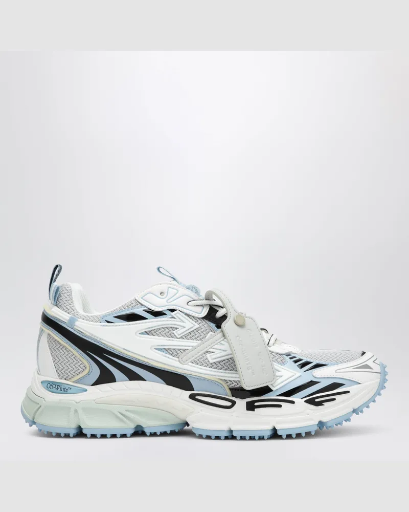 OFF-WHITE Weiß-hellblaue Be Right Back Sneaker Black