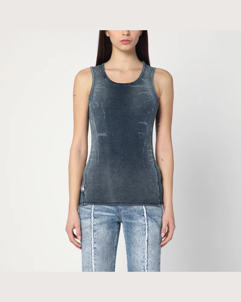 Diesel Top T-Go Blau mit Used-Effekt Blau
