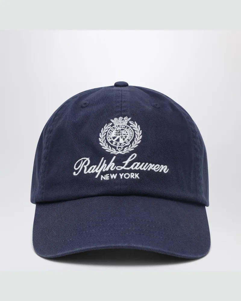 Ralph Lauren Marineblaue Baseballkappe aus Baumwolle Blue