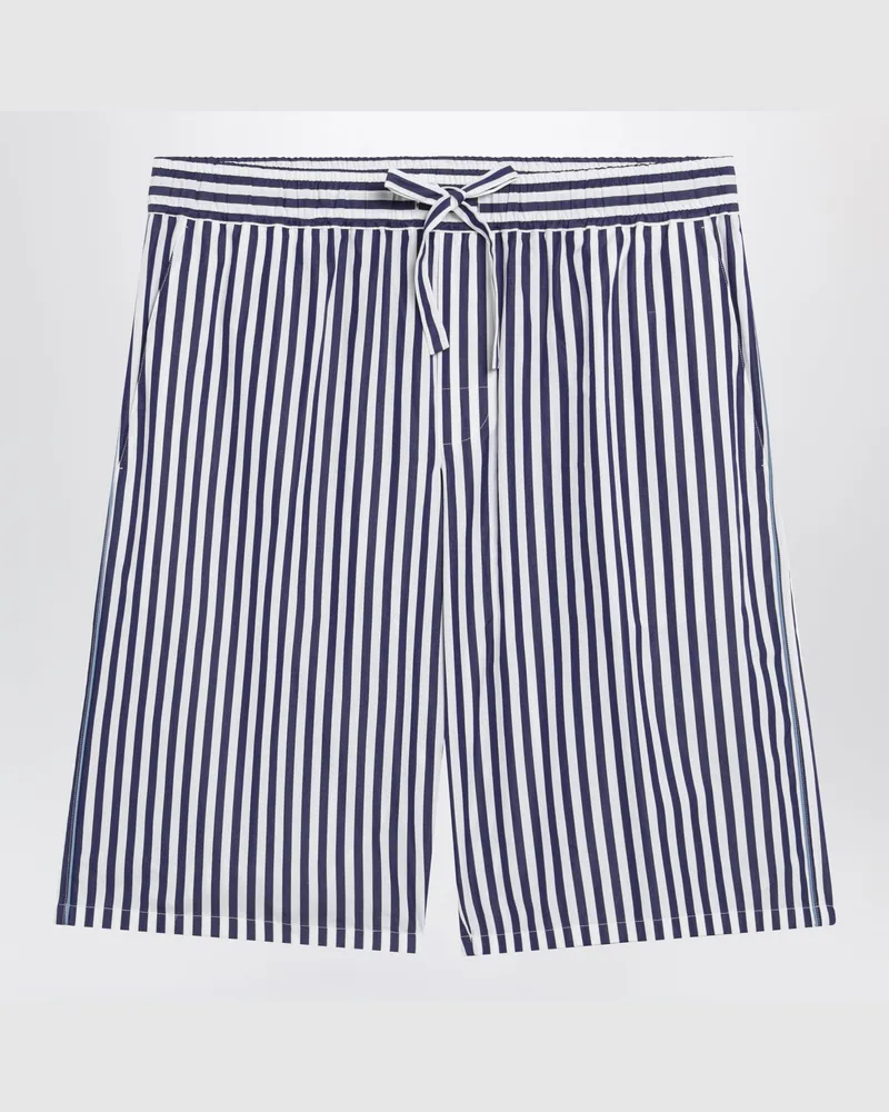 Dolce & Gabbana Bermudashorts Vanity aus gestreiftem Popeline Multicolor