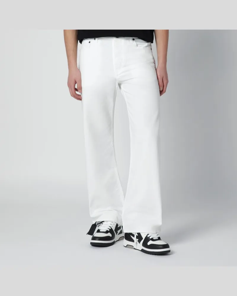 OFF-WHITE Weiße Hose mit Logo Weiß