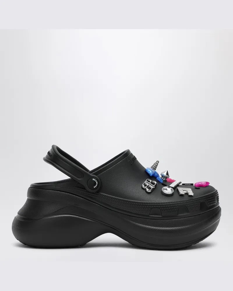 Balenciaga Schwarze Crocs Jibbitz Schwarz