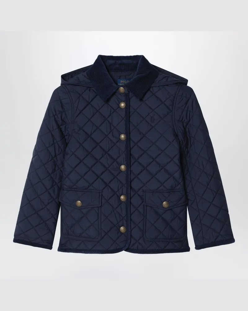 Ralph Lauren Marineblaue gesteppte Barn Jacket Blue