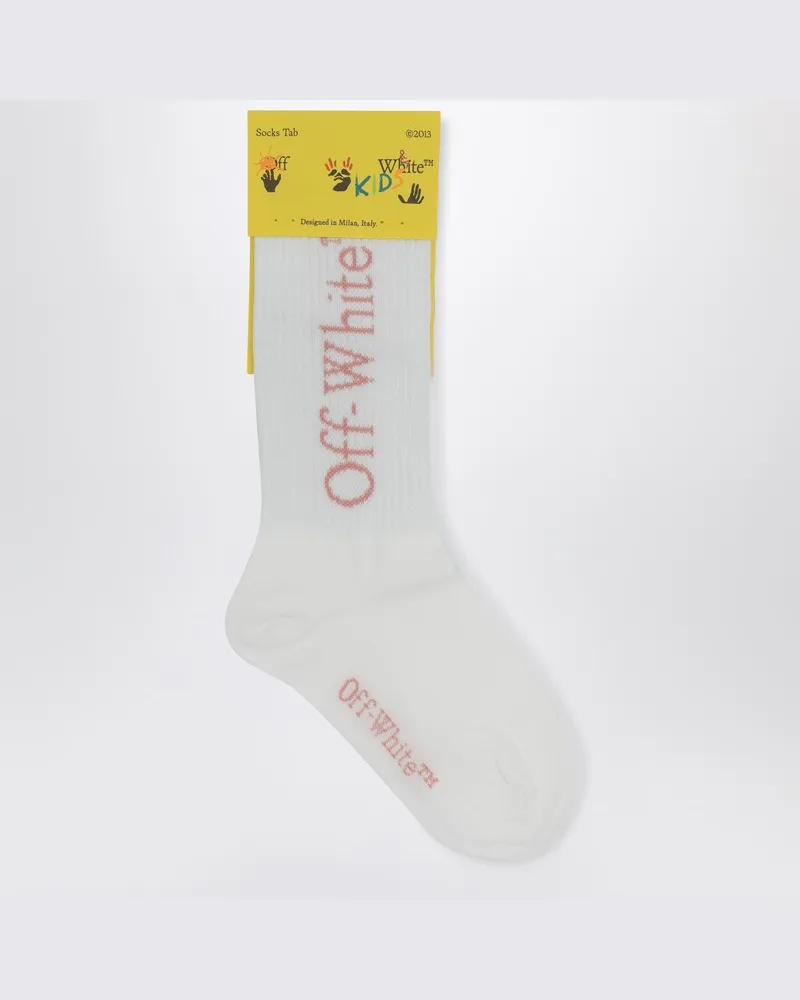 OFF-WHITE Weiße Socken mit Logo Weiß