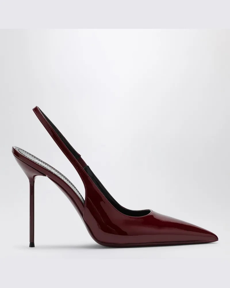 Paris Texas Slingback Lidia aus Lackleder rouge noir Braun