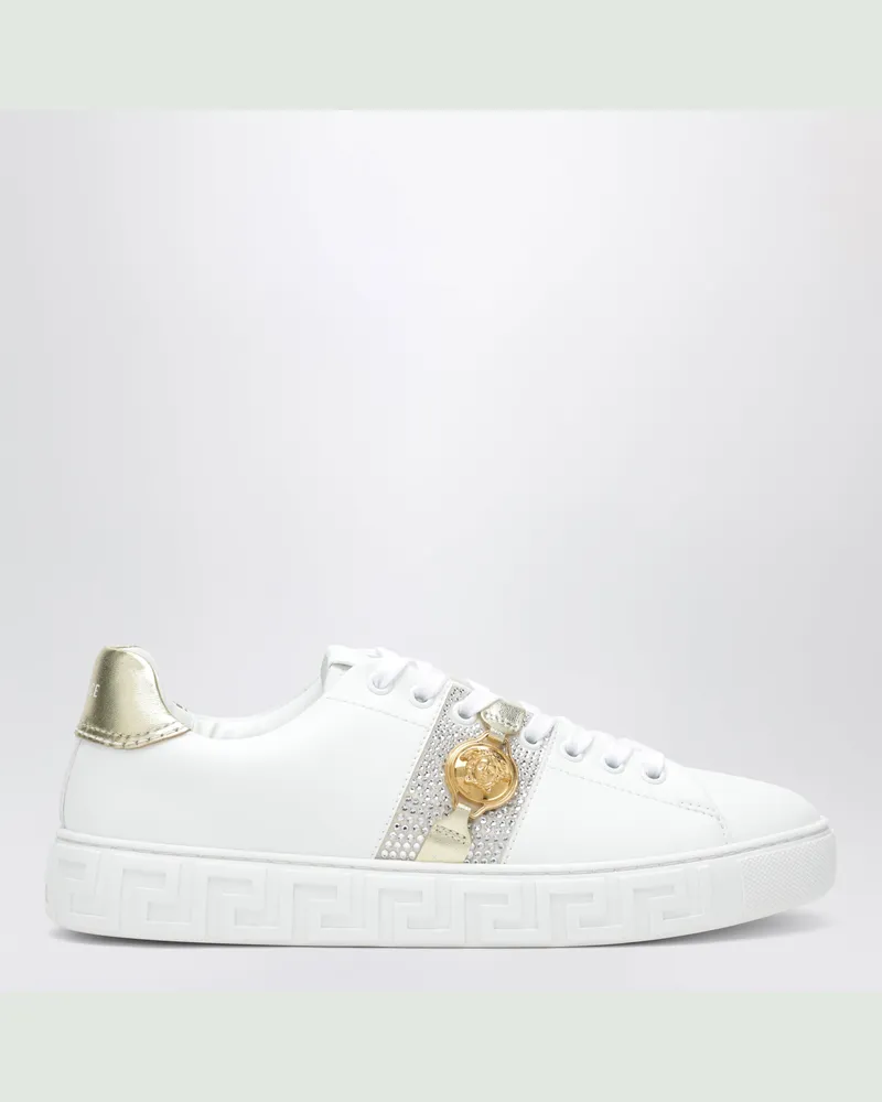 Versace Weiße Greca Sneaker aus Nylon White