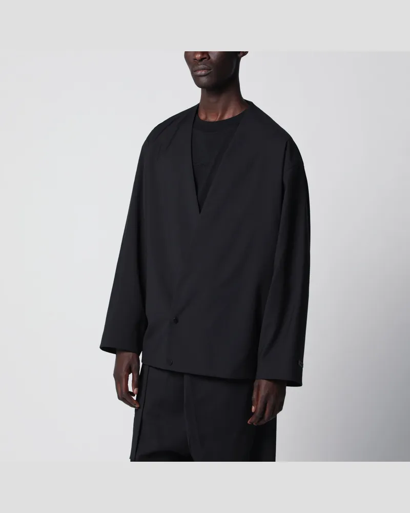 Fear of God Schwarze Wolljacke mit Schalkragen Black