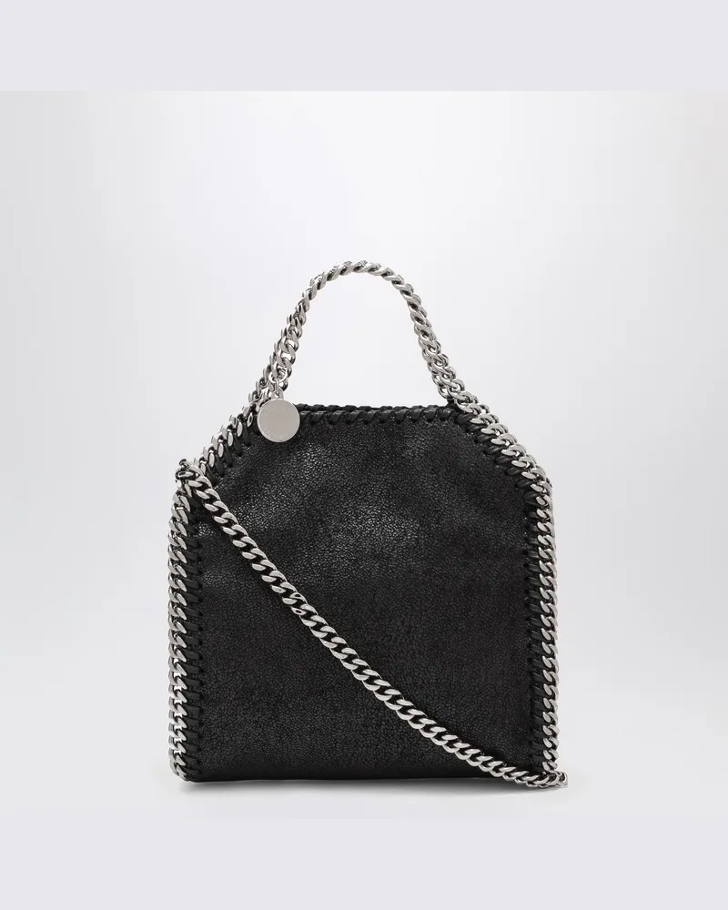 Stella McCartney Schwarze micro Tote-Bag Falabella Tiny Schwarz