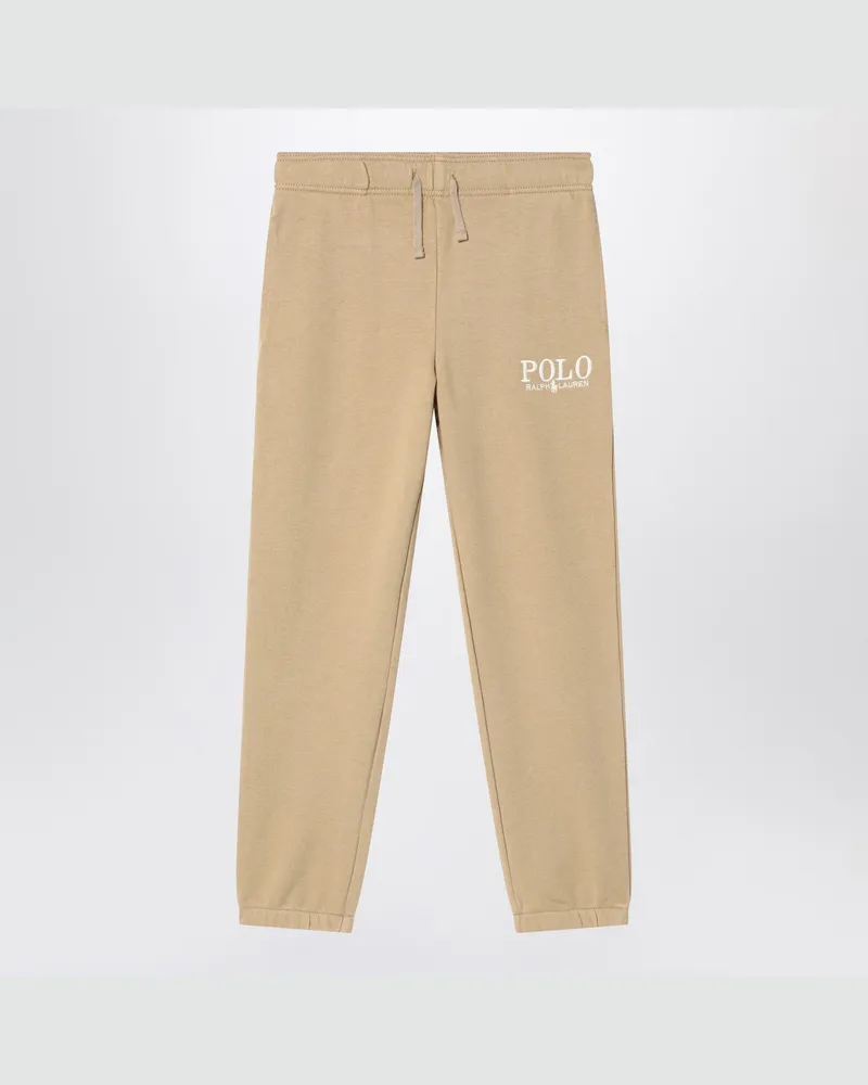 Ralph Lauren Beigefarbene Jogginghose aus Baumwolle mit Logo 