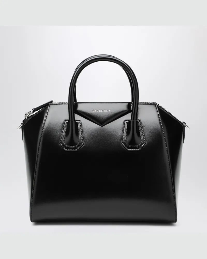 Givenchy Kleine schwarze Leder Antigona Tasche Black