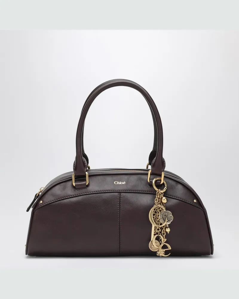 Chloé Bowlingtasche in Pflaumenfarbe Burgundy