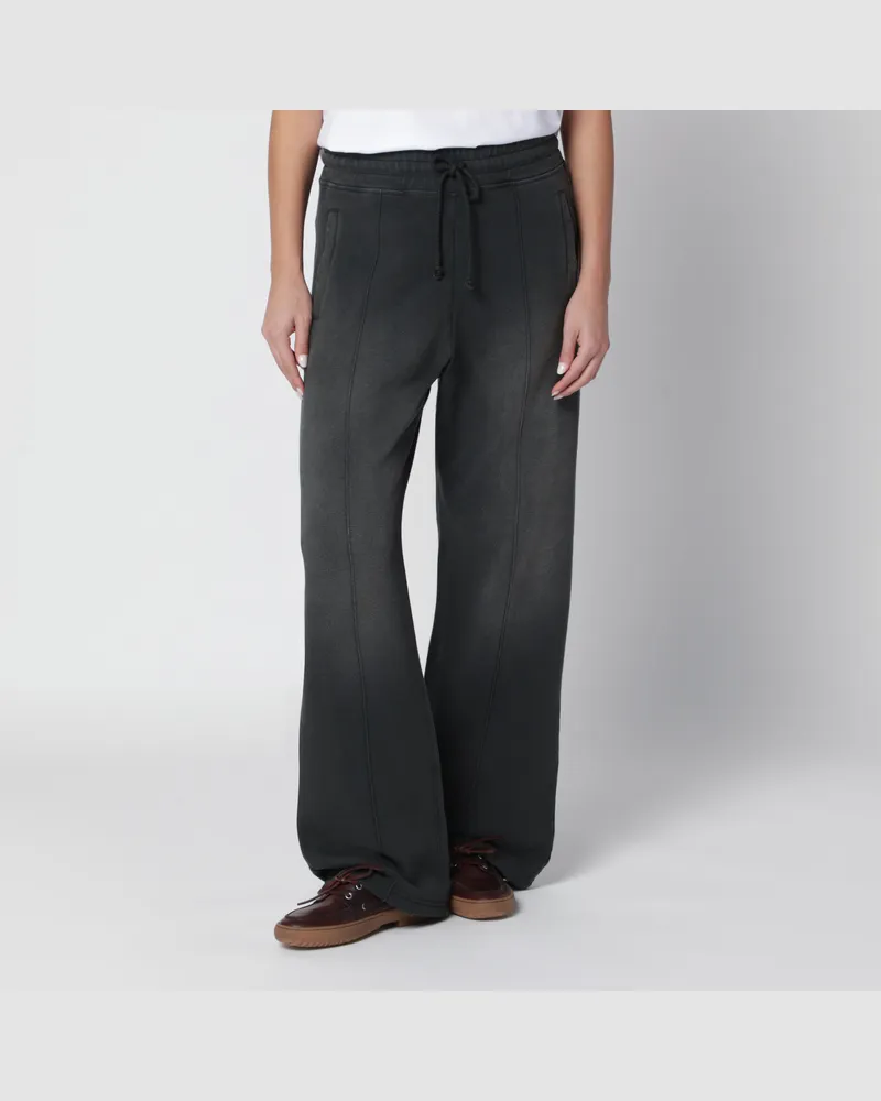 Golden Goose Verwaschene graue Jogginghose aus Baumwolle Black
