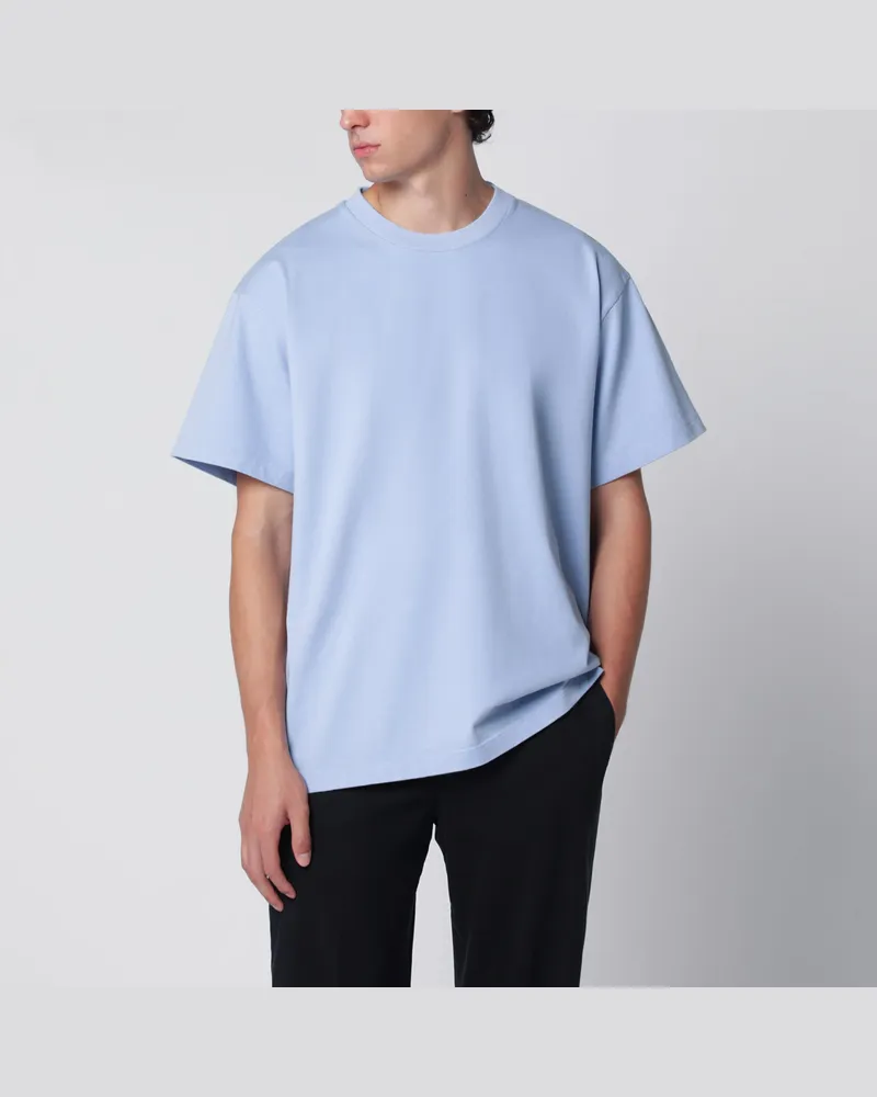 Prada Hellblaues T-Shirt aus Baumwolle Light