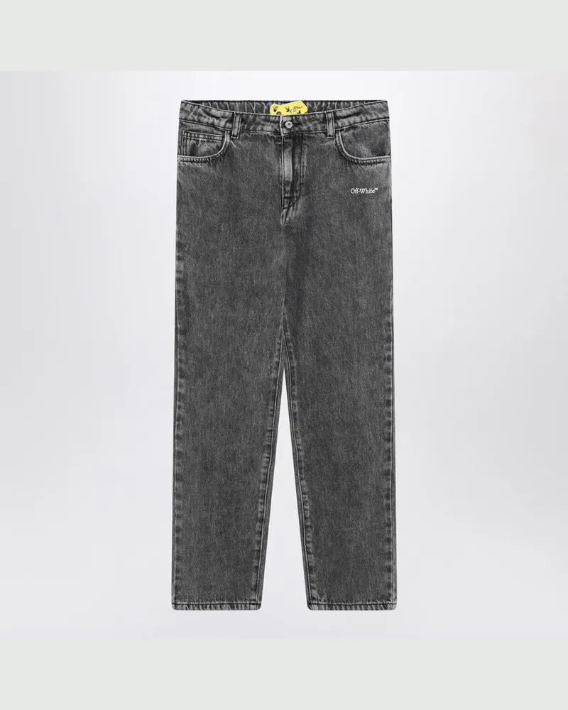 OFF-WHITE Graue Diagonal-Jeans aus Denim 