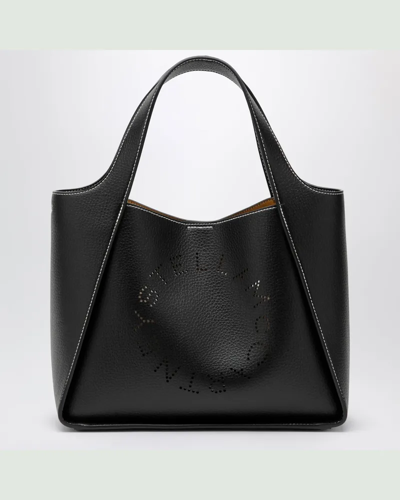 Stella McCartney Mittelgroße Tasche Stella Logo schwarz Black