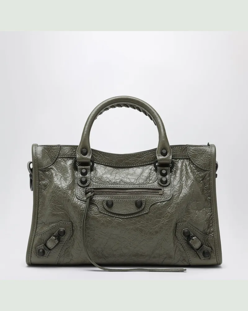 Balenciaga Le City kleine Tote Tasche in Militärgrün Green