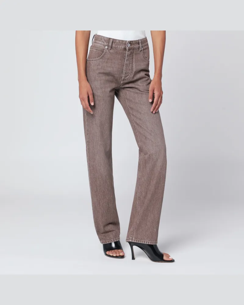 Bottega Veneta Braune gerade Jeans Brown