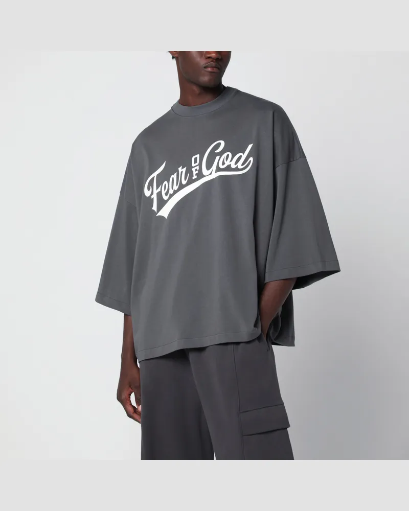 Fear of God Eisengraues Baumwoll-Merch-T-Shirt Grey