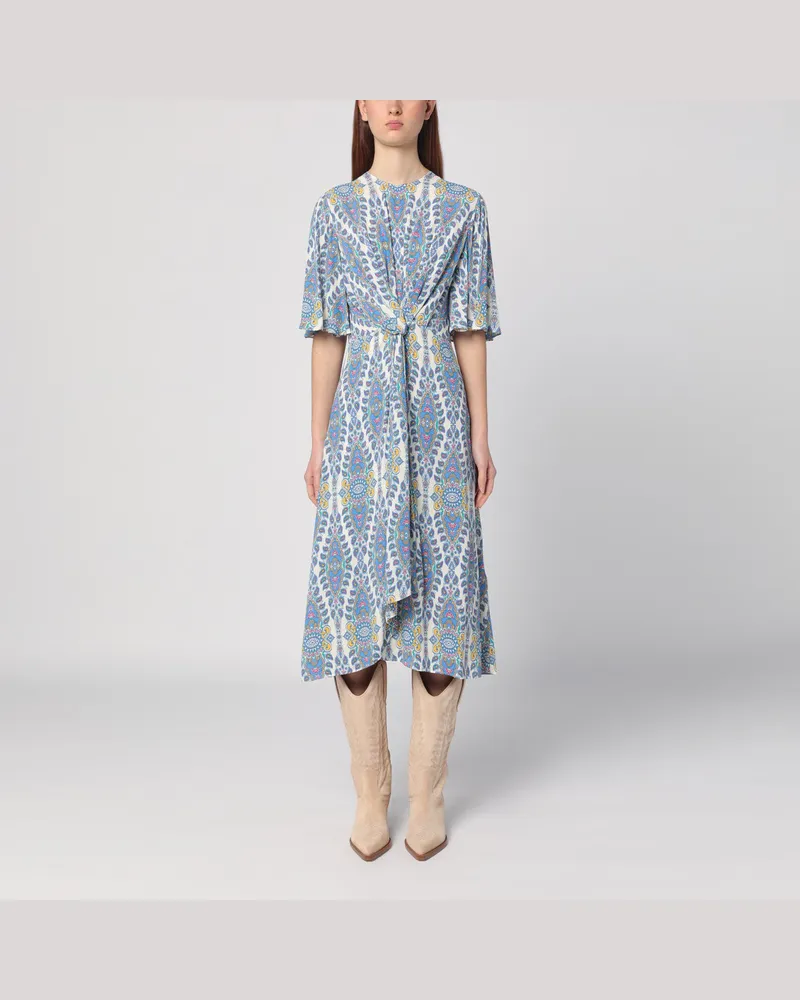 Etro Midi-Kleid mit mehrfarbigem Druck 