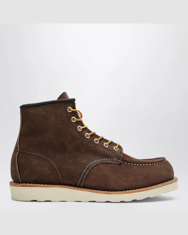 Red Wing Shoes Chocolate Brown Classic Moc 6-Inch boots in leather Brown