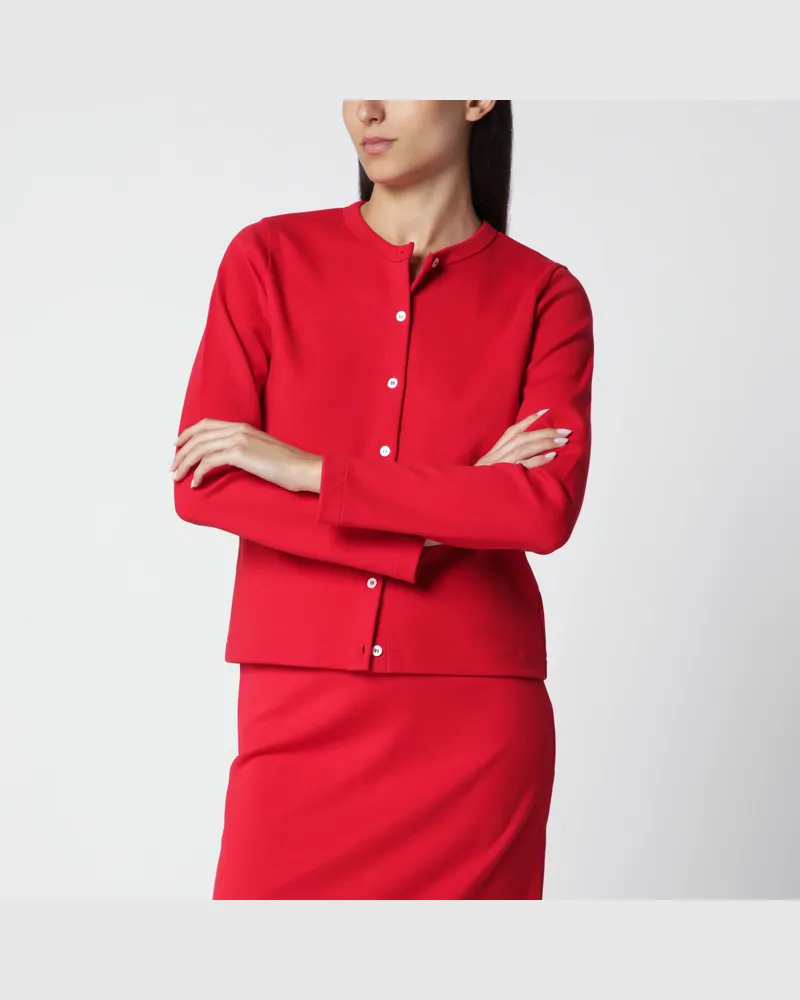 Flore Flore Roter Poppy Cardigan aus Bio-Baumwolle Red