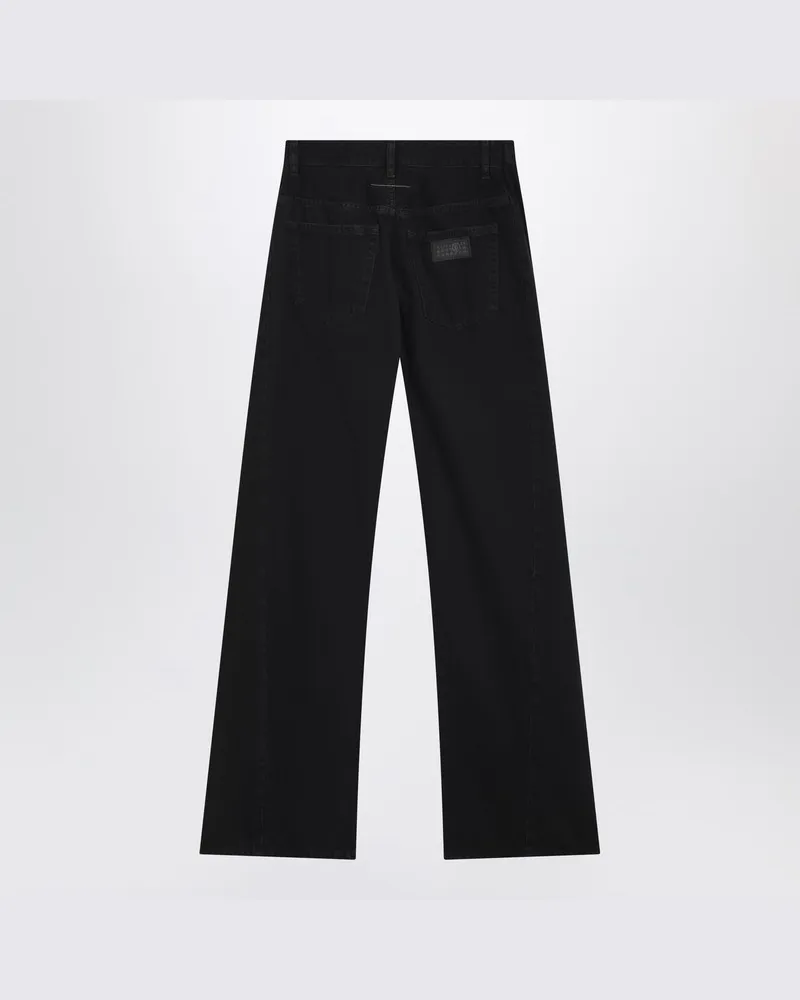 Maison Margiela Schwarze Panel-Jeans Schwarz