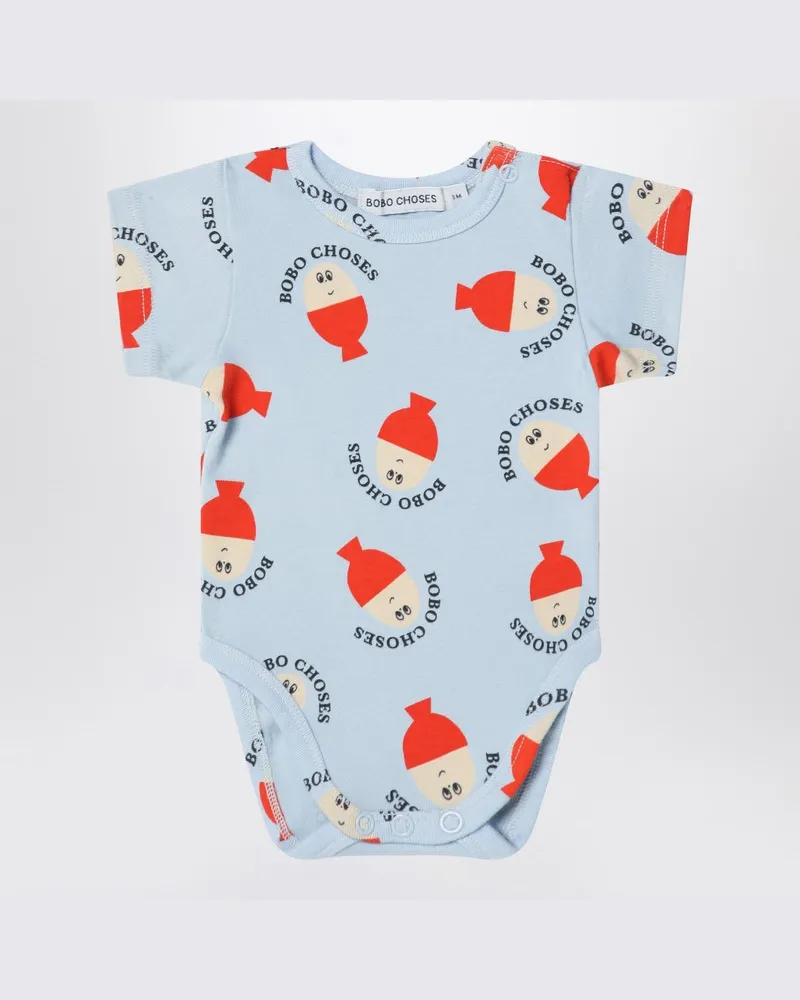 BOBO CHOSES Hellblauer Body Morning Egg Hellblau