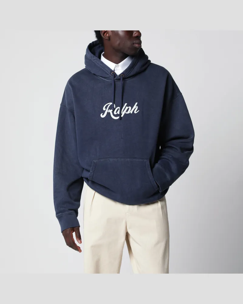 Ralph Lauren Relaxed-Fit Hoodie mit Logo-Print Blue