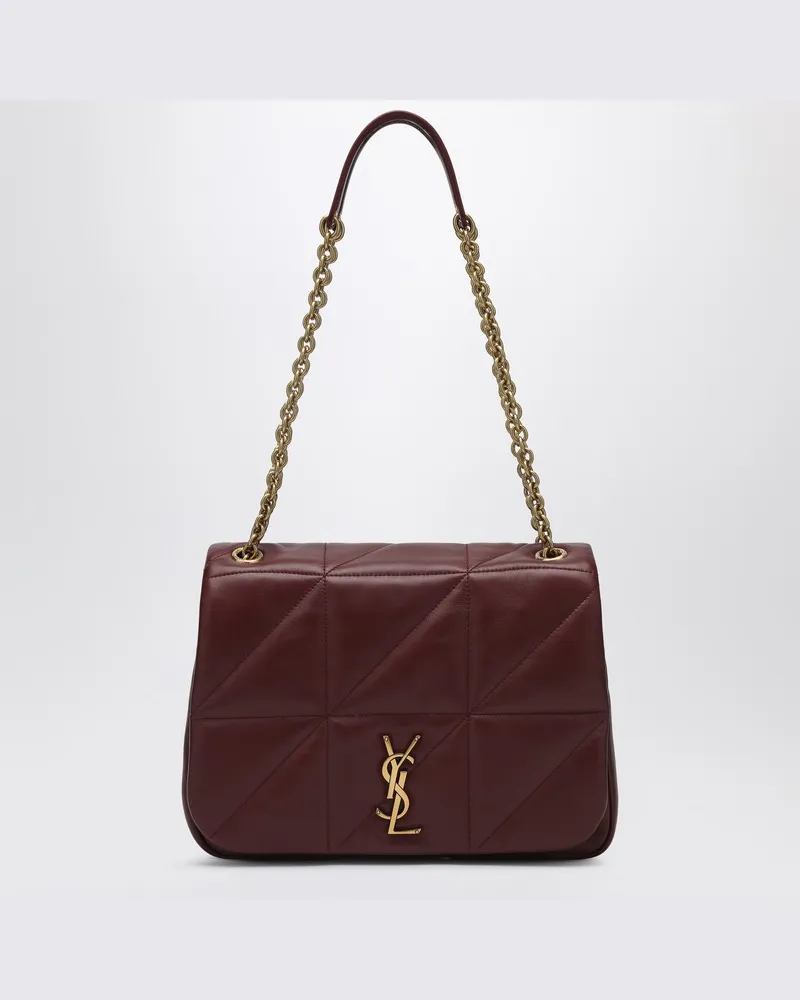 Saint Laurent Mittlere Jamie 4.3 Tasche aus Leder Dunkelburgund Burgunderrot