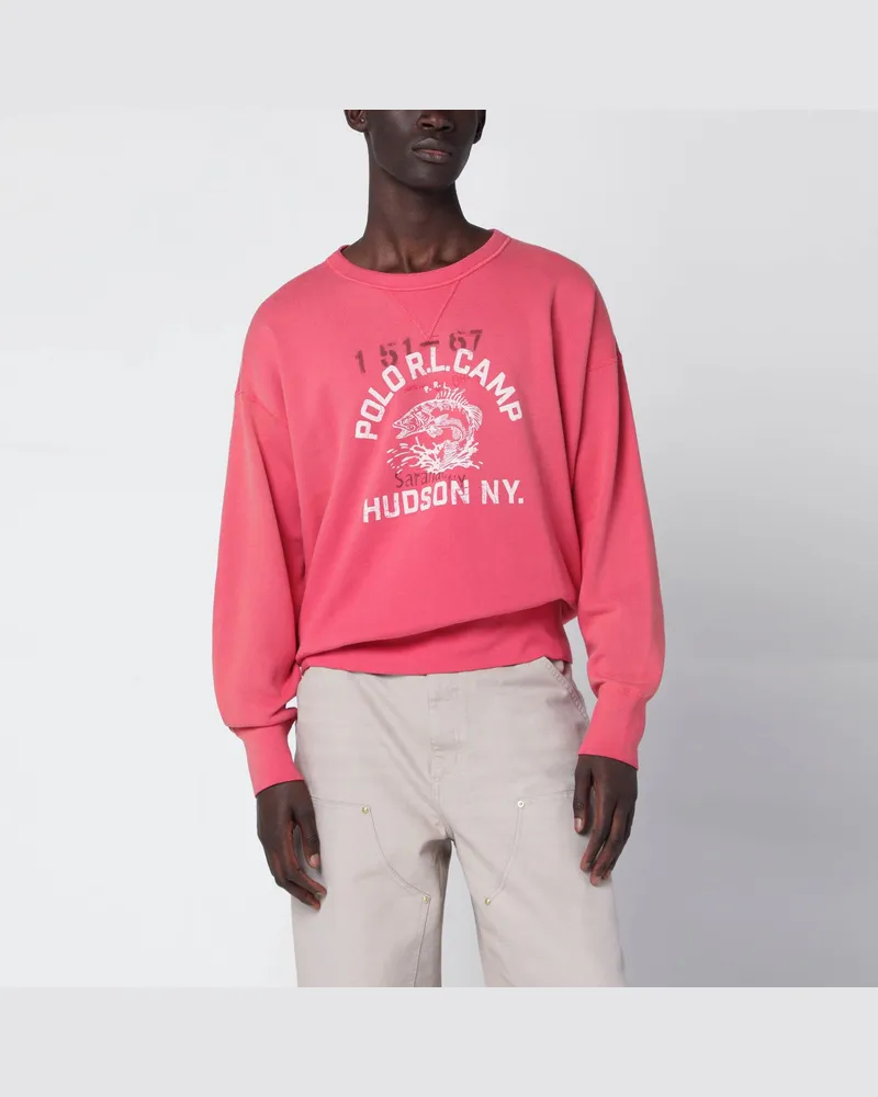 Ralph Lauren Hellrotes Sweatshirt mit Logodruck Red