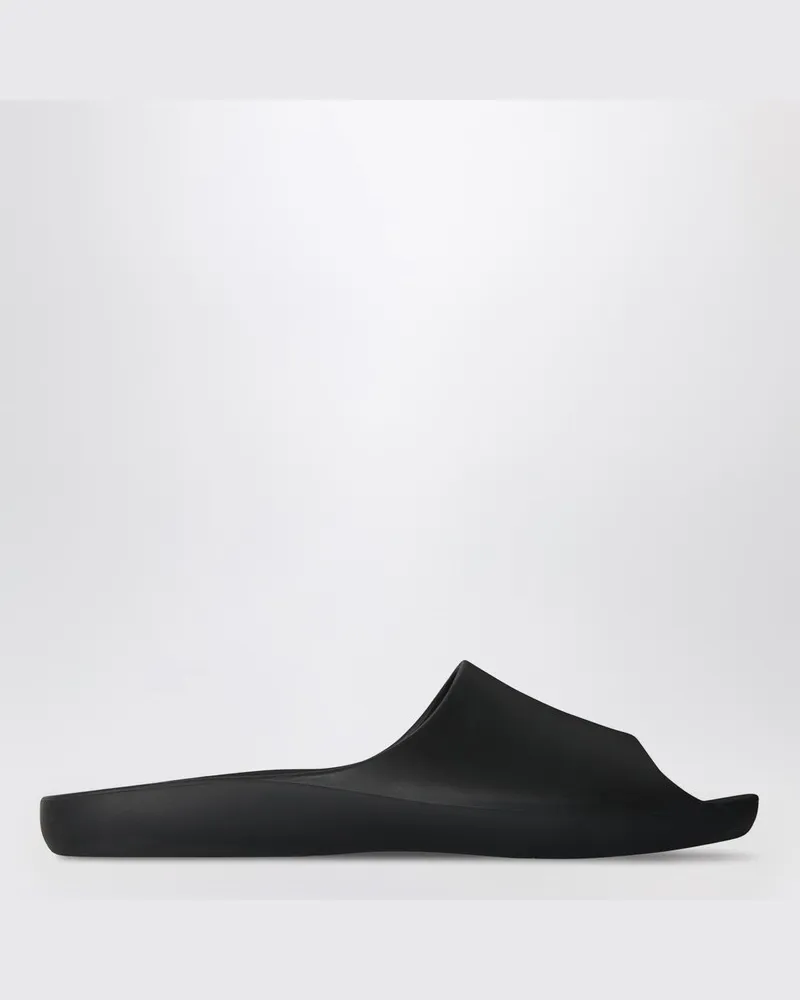 The Row Schwarze Ama-Gummisandale im Slide-Stil Schwarz