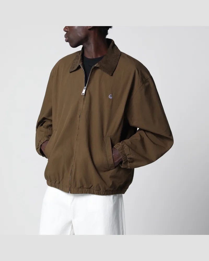 Carhartt WIP Madison Ripstop Jacket Dark Beech/Black Garment dyed Brown