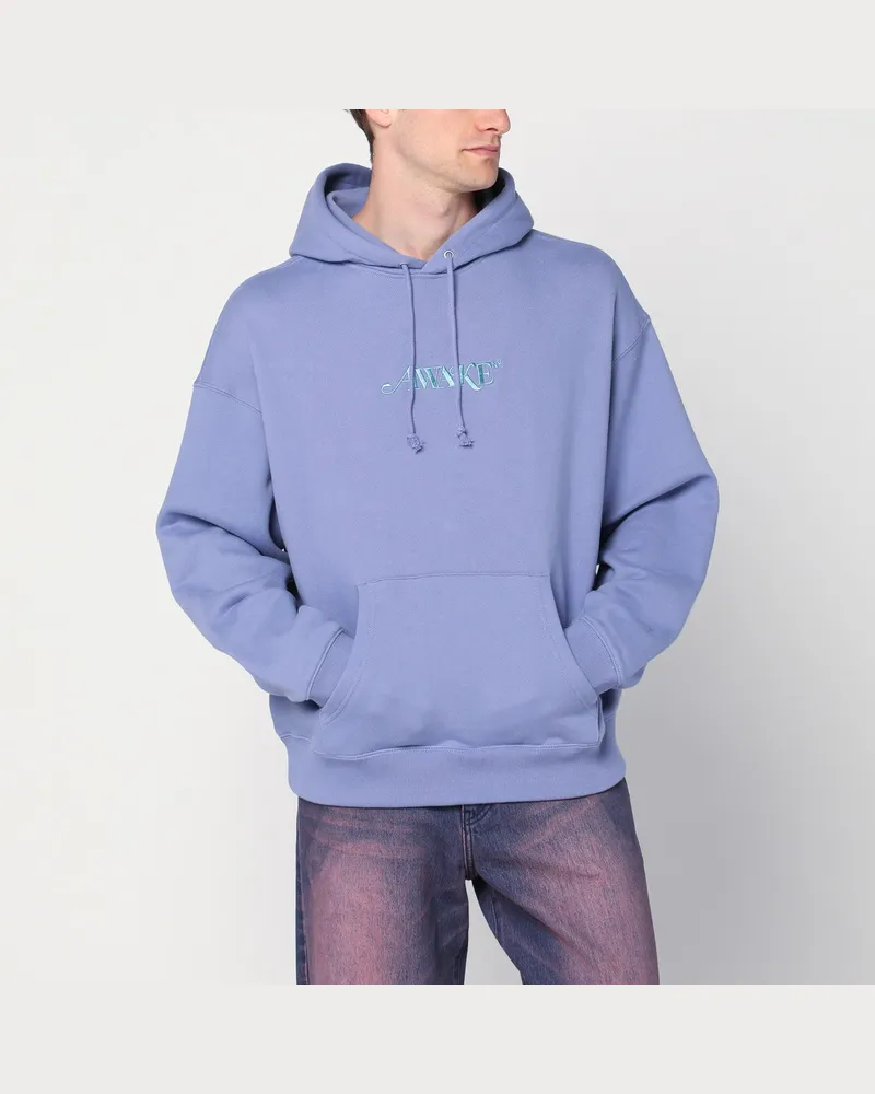 AWAKE NY Fliederfarbenes Sweatshirt aus Baumwolle mit Logo Purple