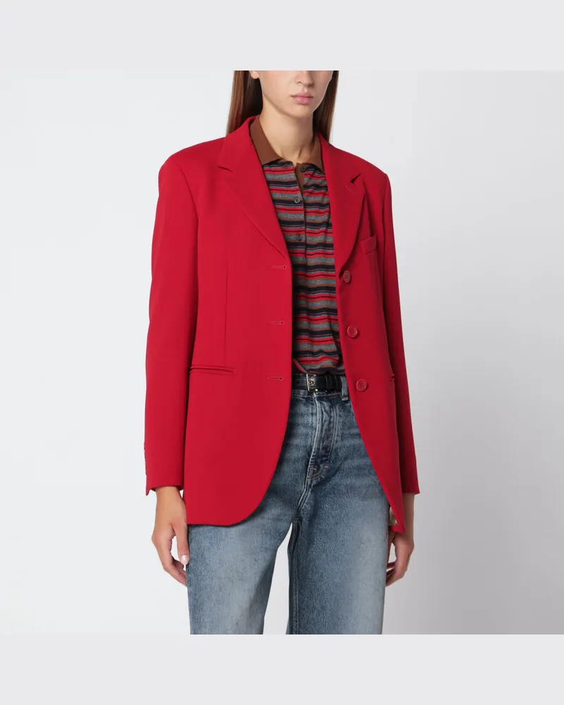 Max Mara roter Wollkady-Blazer Red