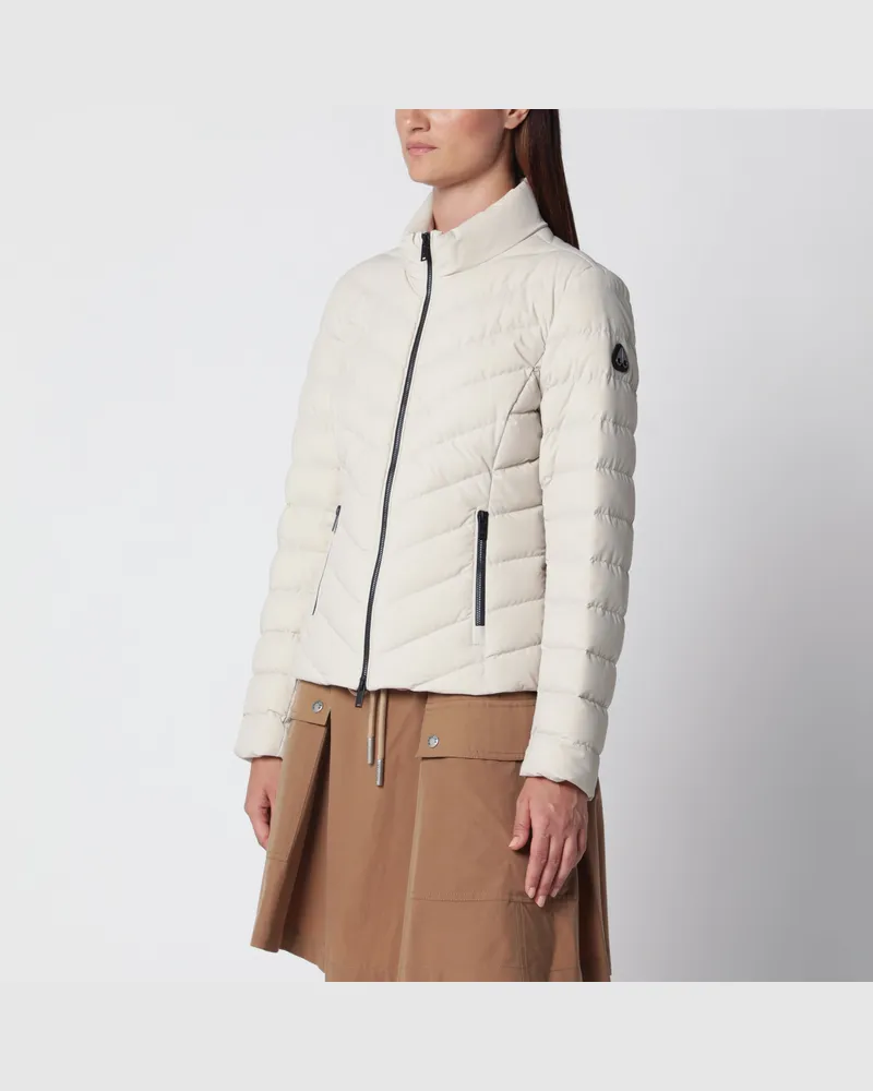 Moose Knuckles Elora Alabaster-Steppjacke aus Nylon White