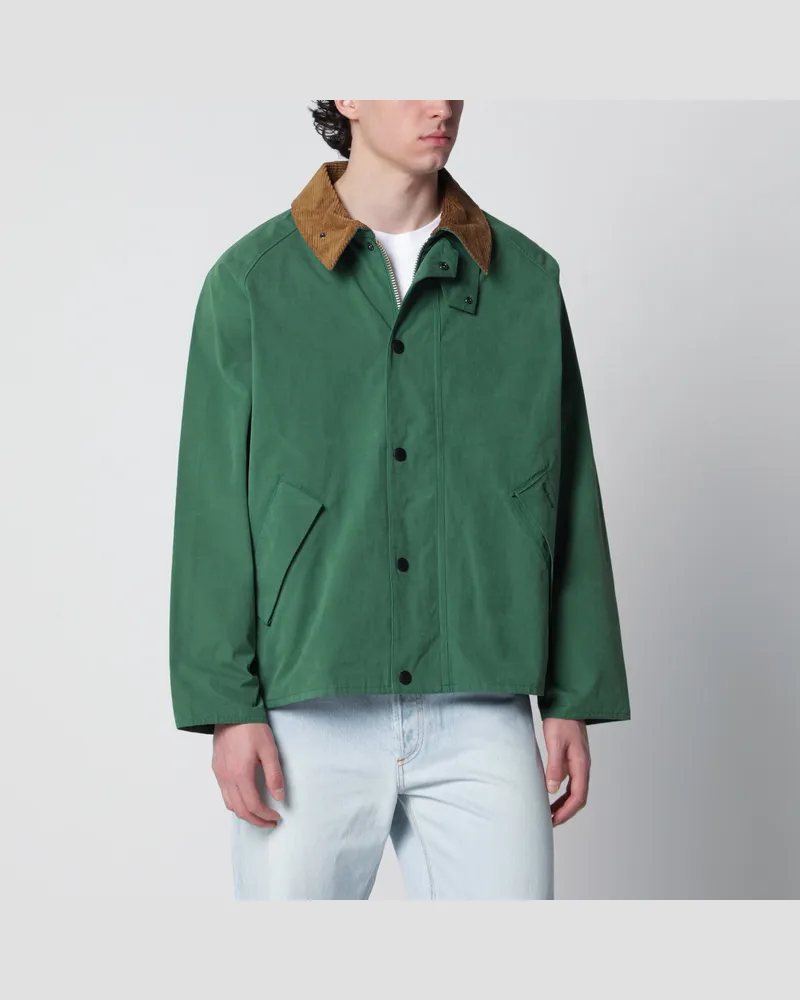 Barbour Oversize Transporter Jacke in Racing Green Green