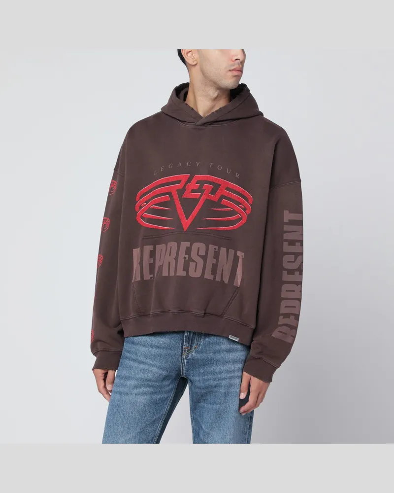 REPRESENT Wendbarer Living Legacy Tour Pullover in Schwarz Black