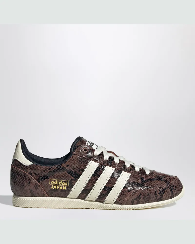 adidas Braune Sneakers Japan mit Schlangenprint Brown