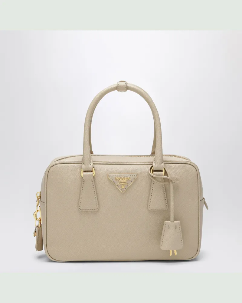 Prada Handtasche aus Saffiano-Leder beige Beige