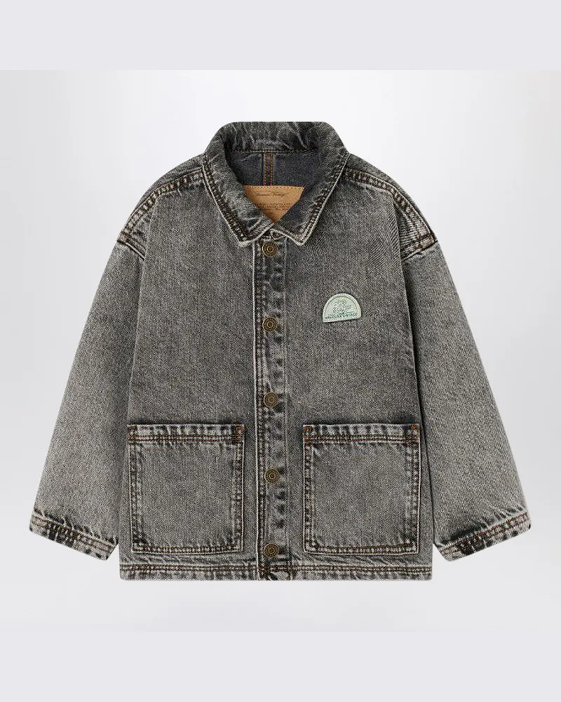 American Vintage Verblasste graue Jeansjacke Grau