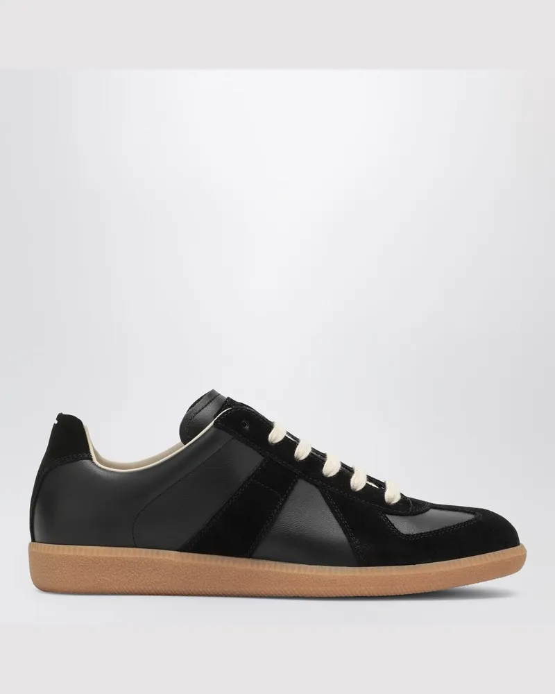 Maison Margiela Schwarzer Turnschuh Replica Schwarz