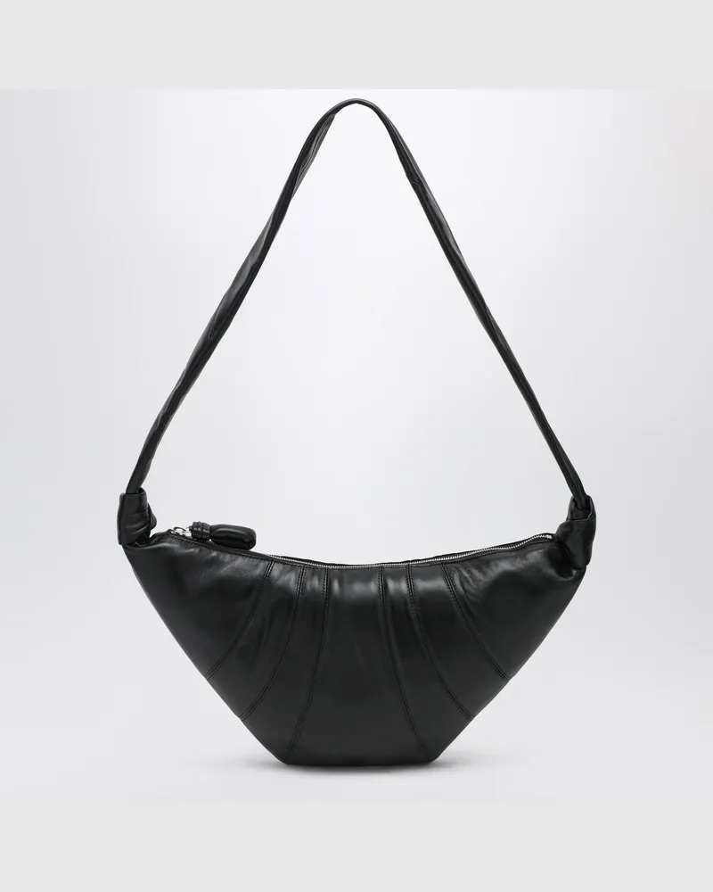 Christophe Lemaire Mittlere schwarze Croissant-Tasche Black