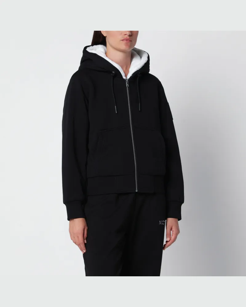 Moose Knuckles Classic Bunny Sweatshirt aus Baumwolle in Schwarz / Weiß Black