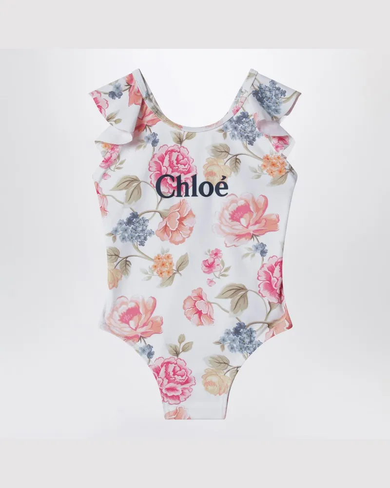Chloé Badeanzug mit Blumenprint Mehrfarbig