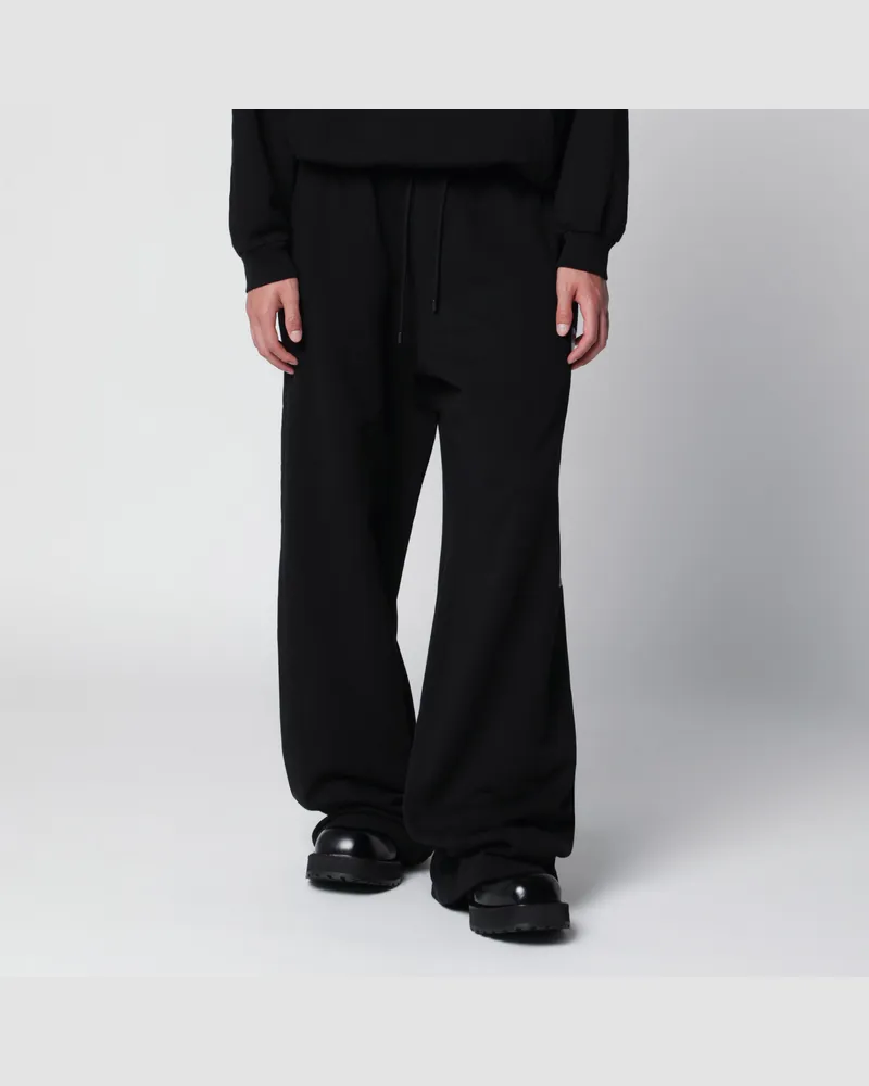 Balenciaga Schwarze Jogginghose mit Logo-Print Black