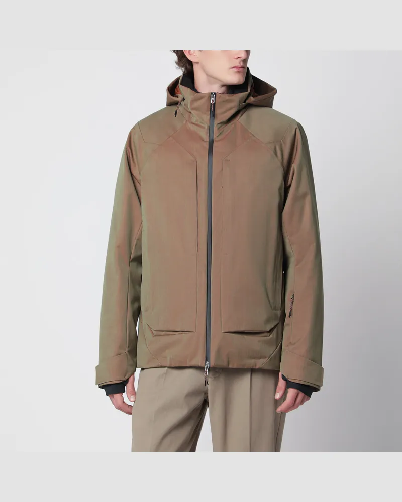 SEASE Sandfarbene Trace 2.0 Skijacke aus technischer Wolle Beige