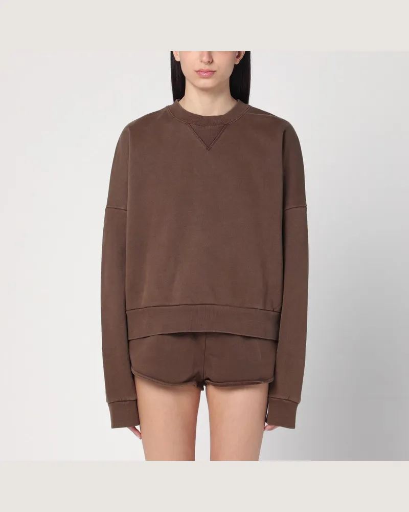 Entire Studios Rundhals-Sweatshirt in Braun aus Baumwolle Braun