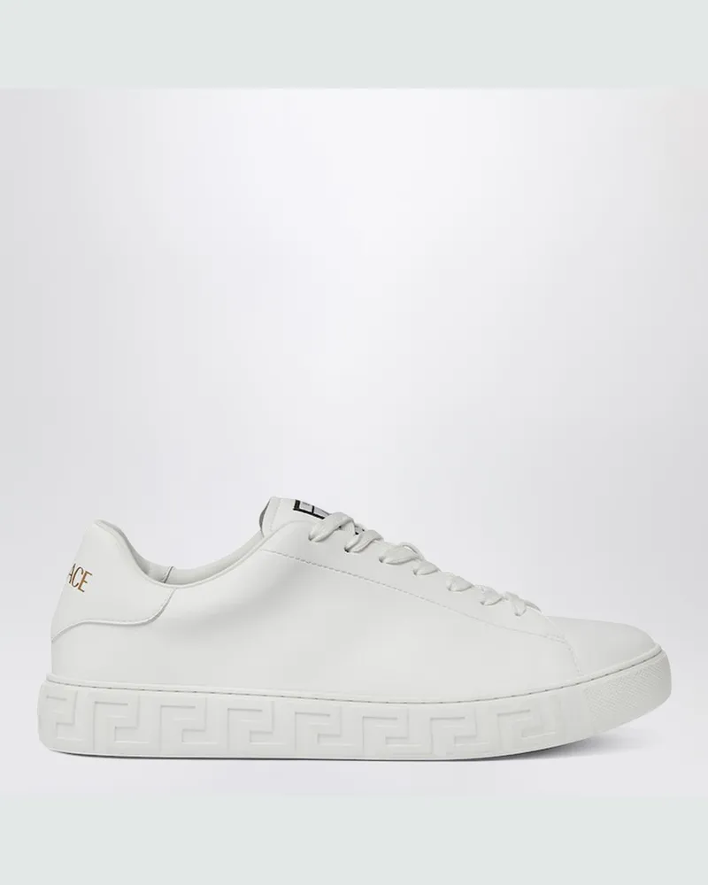 Versace Weiße Greca Sneakers aus Nylon White