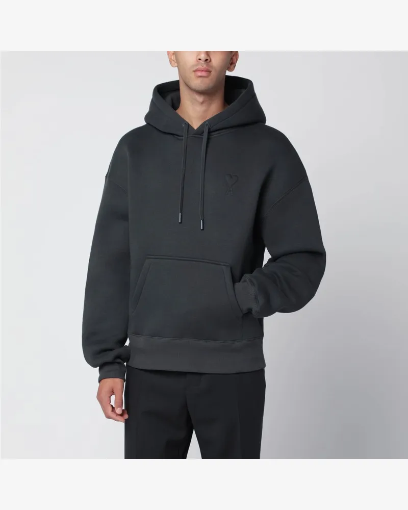 AMI Paris Anthrazitgraues Ami De Coeur Sweatshirt Grau