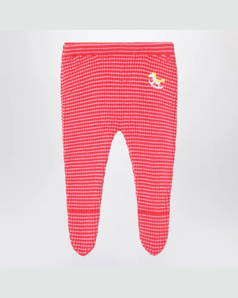 BOBO CHOSES Rot/rosa Rocking Horse Fußleggings Pink